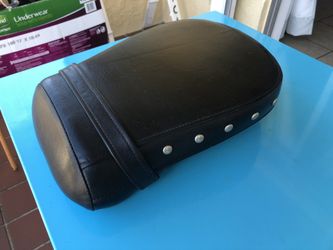 Suzuki Motorcycle Rear Seat , Black Leather