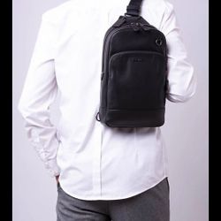 Coach Graham Leather Shoulder Bag Crossbody Unisex 