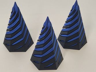 3D Printed Impossible Pass-through Fidget Toy Spiral Cone, 3 Pack