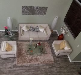 Ivory Living Room Set