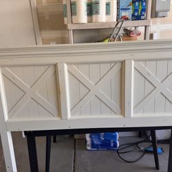 Queen Bed Frame & 2 Side Tables 