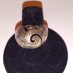 Size 6-3/4 Dome Sterling Silver Ring