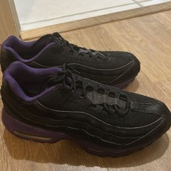 Rare Nike air max club purple and black pony hair