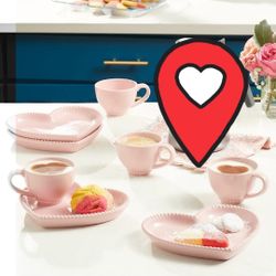 Juego De Te Corazones Marbella Pink