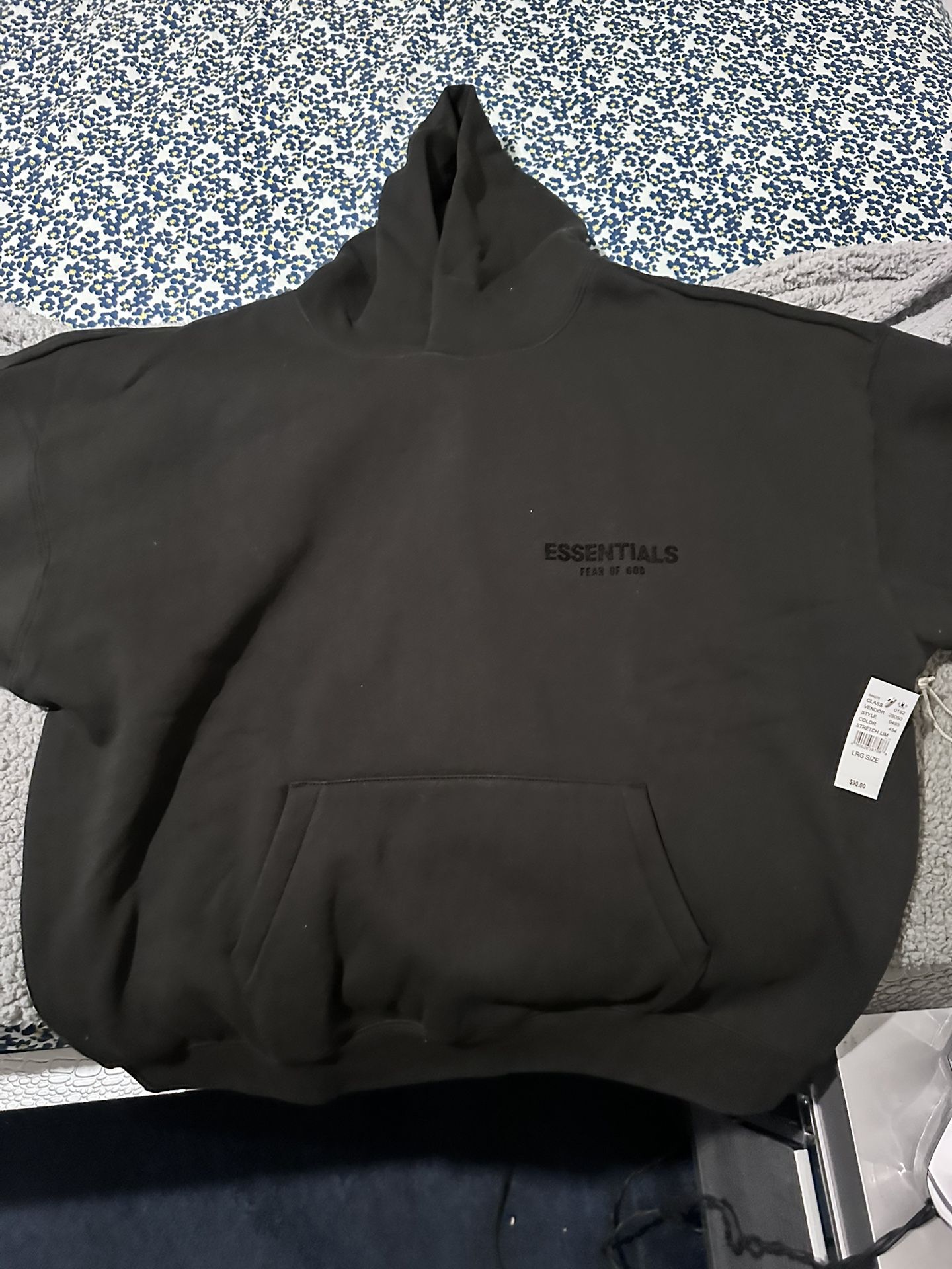 Black On Black Essential Hoodie