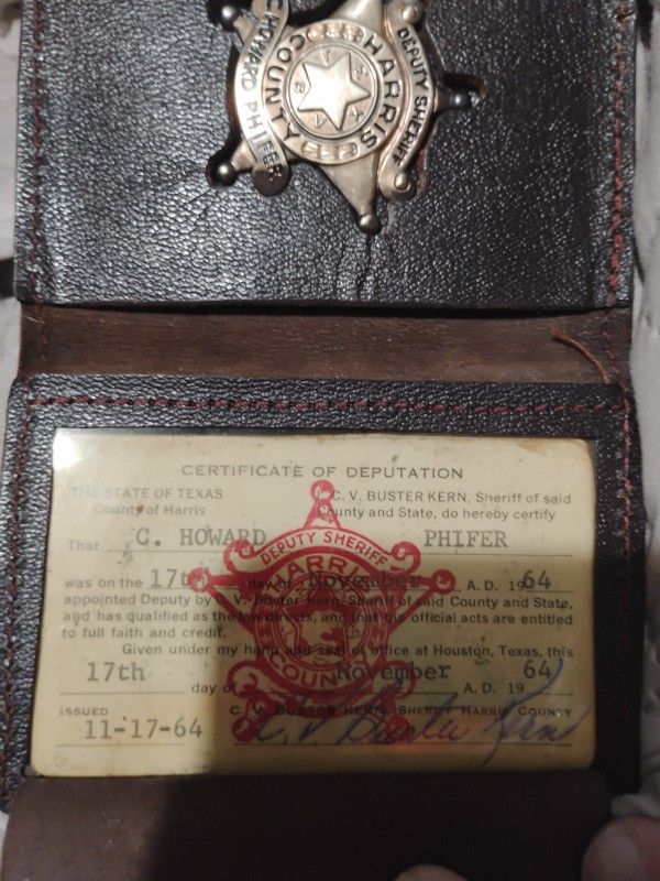 1954 Harris County Sheriff Badge