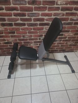 Adjustable Weight Bench with Leg Curl Attachment