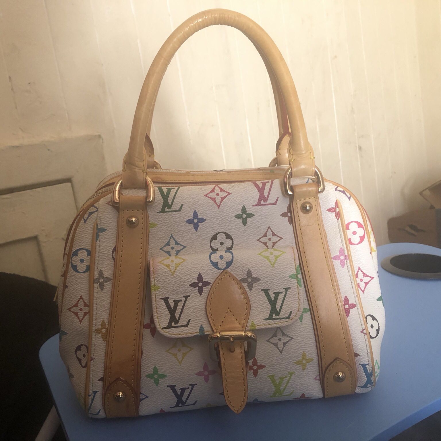 Louis Vuitton Priscilla Hand Bag Monogram Multi-Color M40096