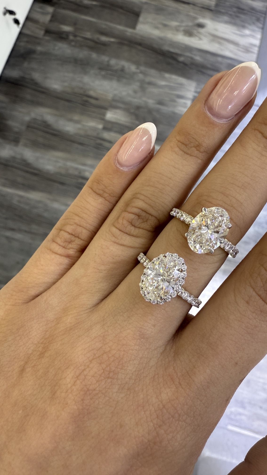DIAMOND 14K GOLD ENGAGEMENT/WEDDING RINGS / ANILLOS DE BODA 