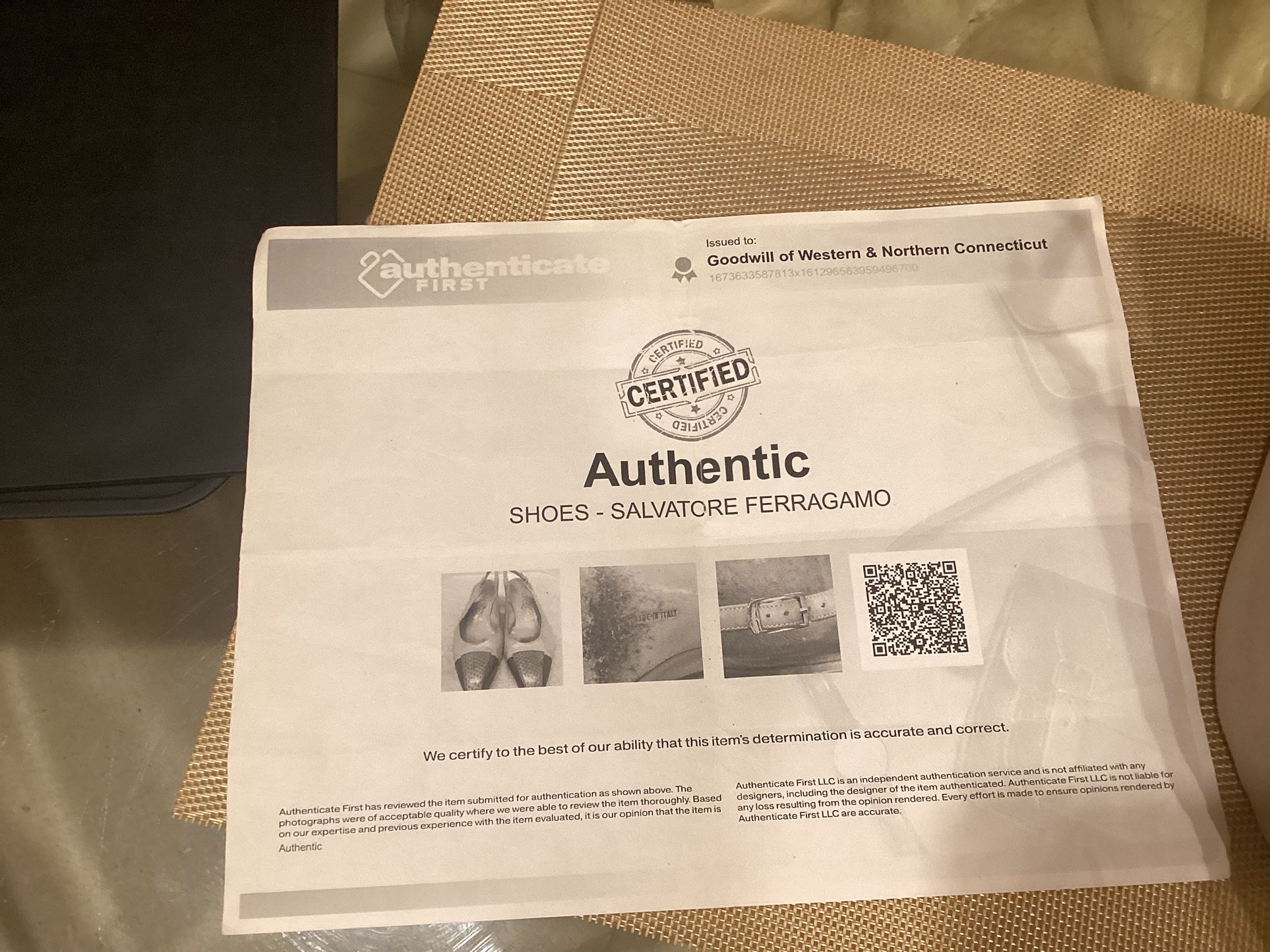 Salvatore Ferragamo Beige Heels W/COA Size 9 $300 Or Best Offer 