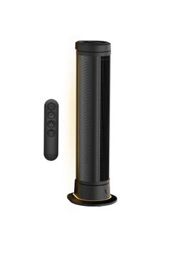 Vornado ARA Oscillating Tower Fan with Ambient Light and Remote, 40 Inch, Quiet Powerful Standing Fan, 5 Speeds, Touch Control, Illuminated Air Circul