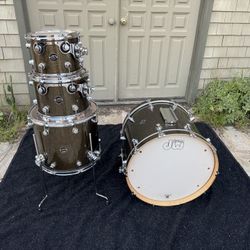 Dw Performance Series Pewter Sparkle Drum Set Kit 