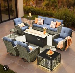 Patio furniture set outside new in the box