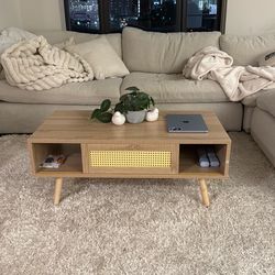 Brand new coffee table light oak