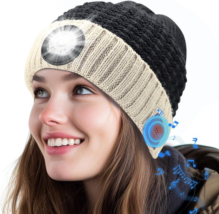 EDYELL Bluetooth Beanie hat with LED Light