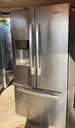 Whirlpool 3 Door Stainless Steel Refrigerator Fridge
