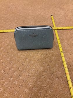 Kate Spade Glitter Zip Cosmetic Pouch