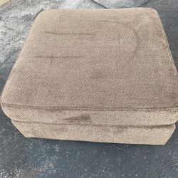 Large Light Brown Ottoman