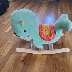 Wooden Rocking Whale Toy