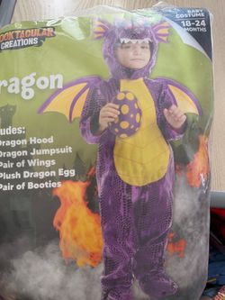 Baby dragon costume size 18 to 24 months
