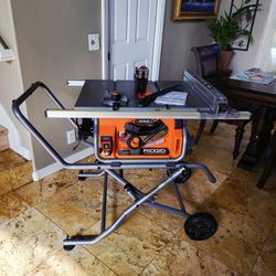 Ridgid Used Like New 👍 15 Amp 10 in. Portable Corded Pro Jobsite Table Saw with Stand