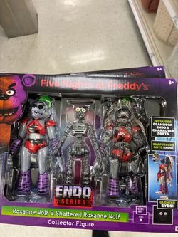 Jazwares FNAF Endo Series Wave 3 Roxanne Wolf & Shattered Roxanne Wolf Roxy
