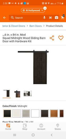 Custom barn door brand new in box