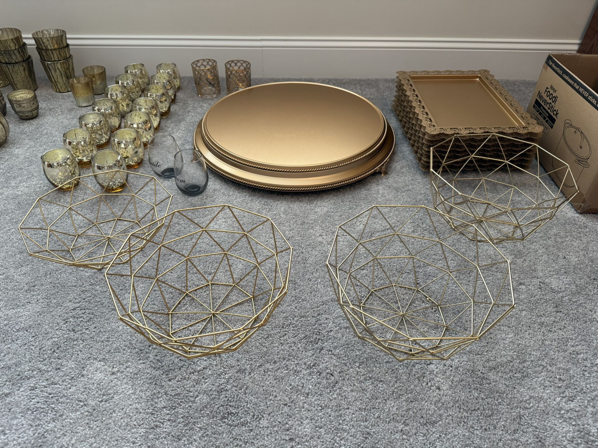 Gold Decor (wedding/event/birthday)