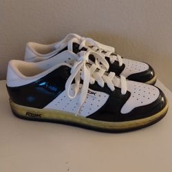 Reebok Mens Black White Skate Shoe Size 10