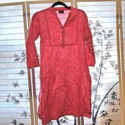 Pink Women's Indian Top Kurta Size 34