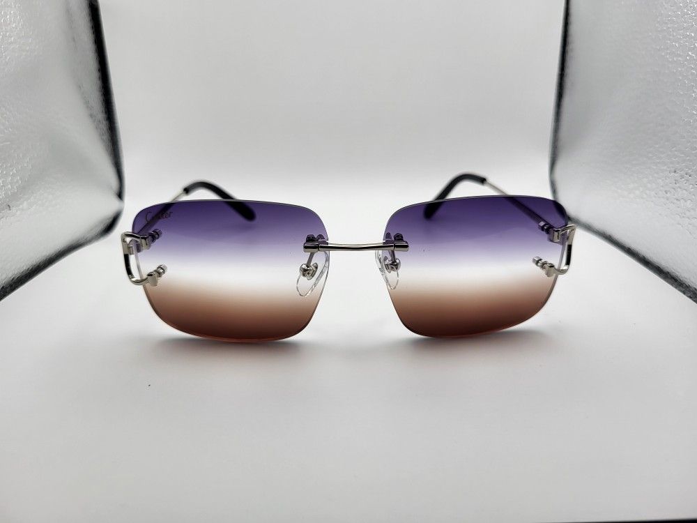 Cartier Glasses Rimless(Purple Coffee)