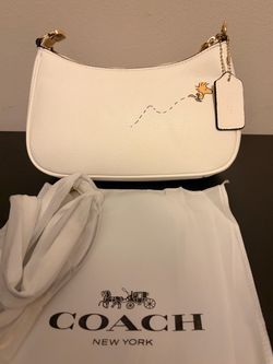 Coach X Peanuts snoopy white bag