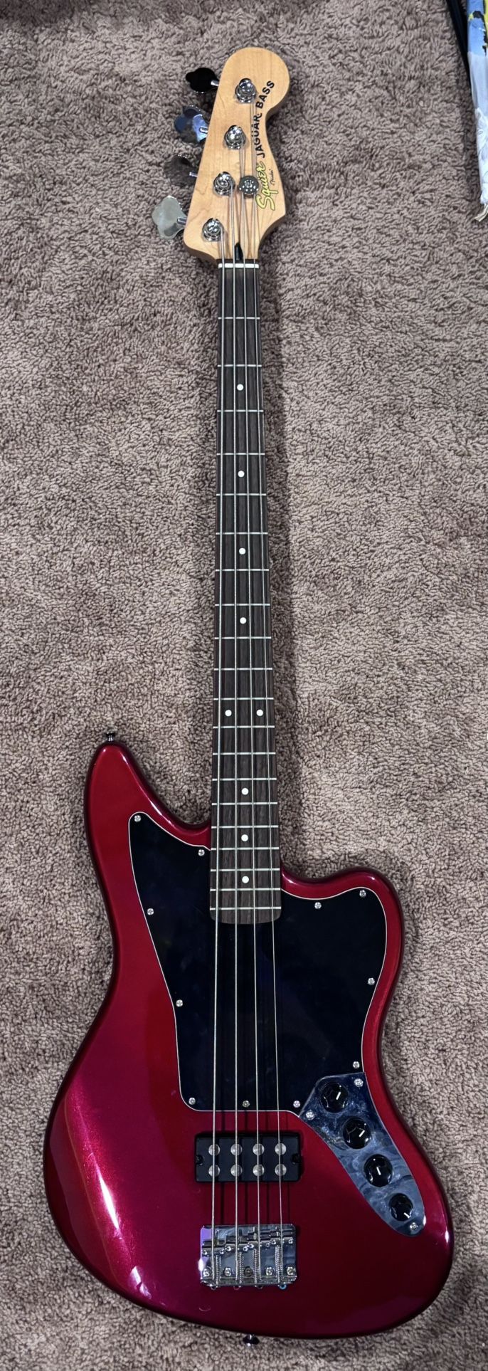 Squier Jaguar 4 String Bass Guitar