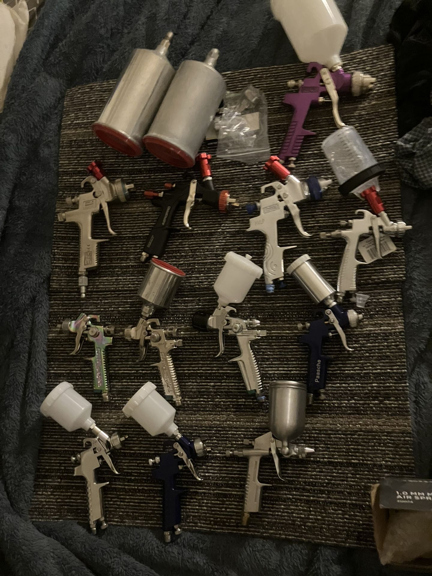 SATA Regular and Mini Jets, 2 Rainbow Edition Rare, 3, 3000B, Hvlp and LVLP Spray Guns Available, Otjer Brands Also For Sale