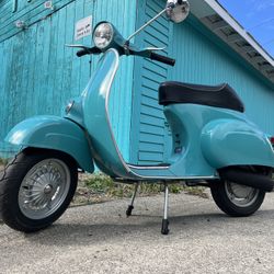 1966 Vespa Primavera, Sears, Blue Badge,