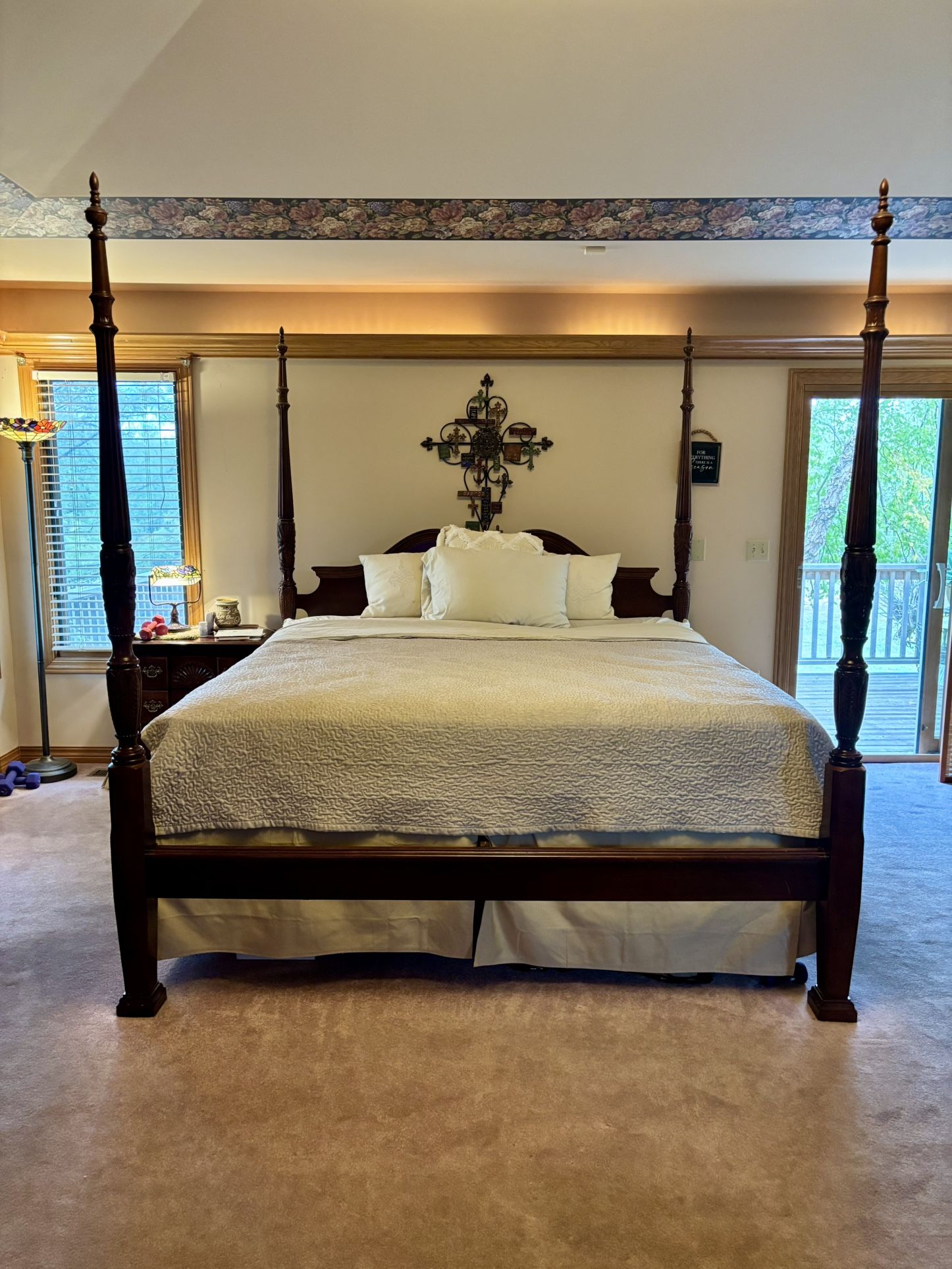 Mahogany King Size Poster Bed