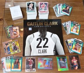 Caitlin Clark Chronicled Book & Sports Cards Lot