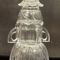 Vintage Crystal Snowman