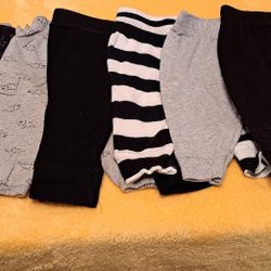 Bundle of 7 baby boy jogger pants size 6-9 months