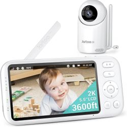 2K Video Baby Monitor with Camera and Audio, 3600ft Long Range Baby Monitor