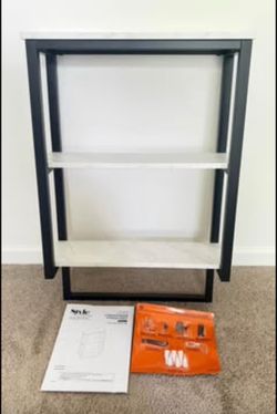 3-Tier Bathroom Wall Shelf  w/ Hardware - brand new