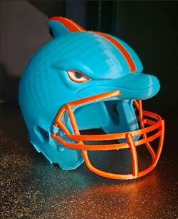 Miami dolphin desktop helmet