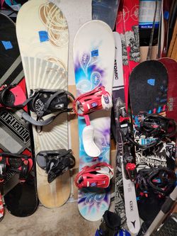 Snowboards And Boots 