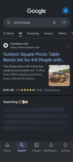 Picnic table