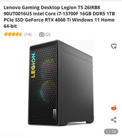64 gb ram Lenovo Gaming Desktop Legion T5 26IRB8 90UT0016US Intel Core i7-13700F 64GB DDR5 1TB PCIe SSD GeForce RTX 4060 Ti Windows 11 Home 64-bit