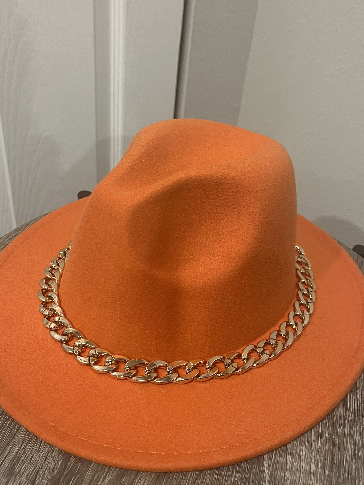 A Orange Cowgirl Hat 