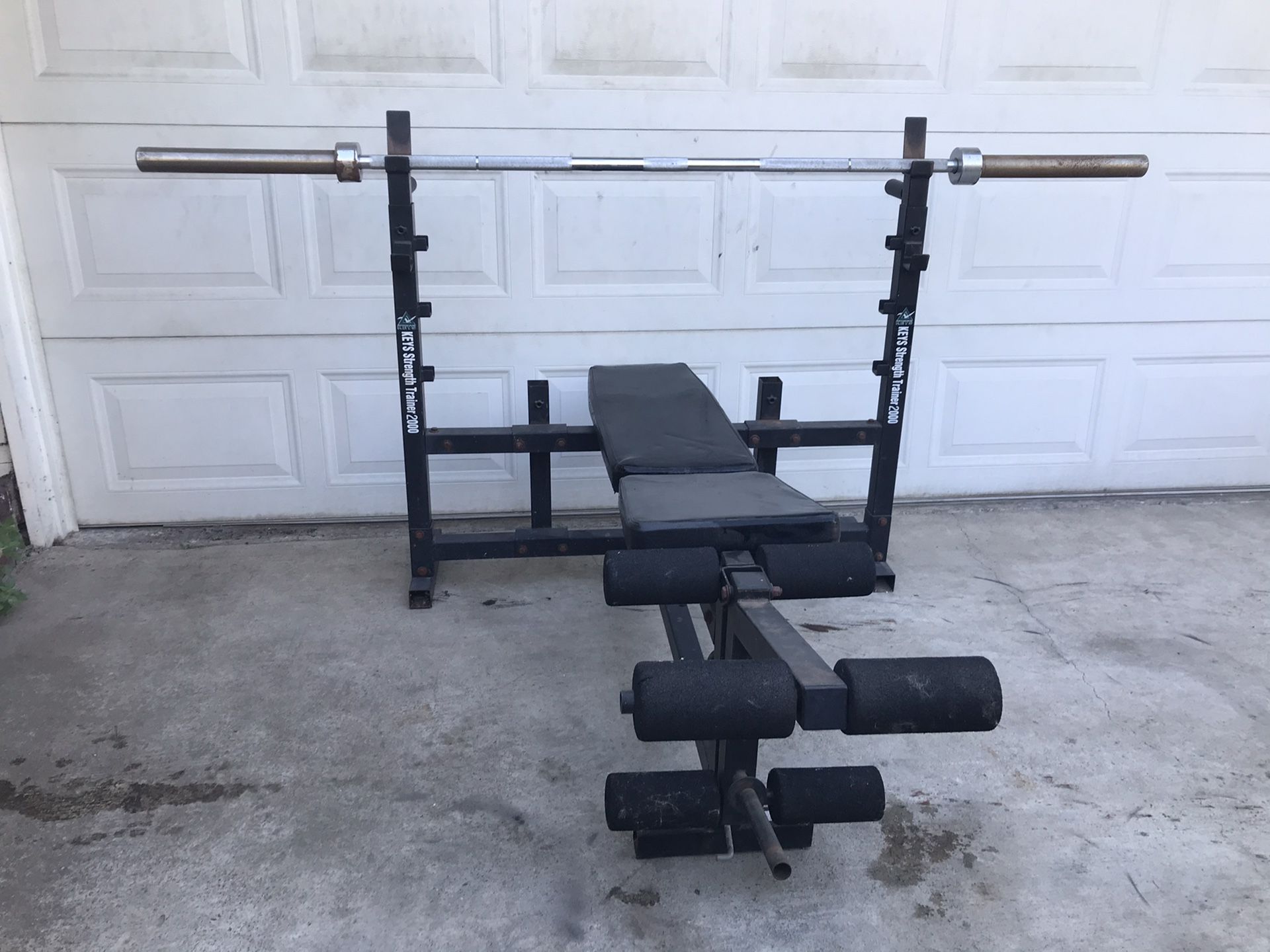 Bench Press with 45lb Olympic Weight Bar
