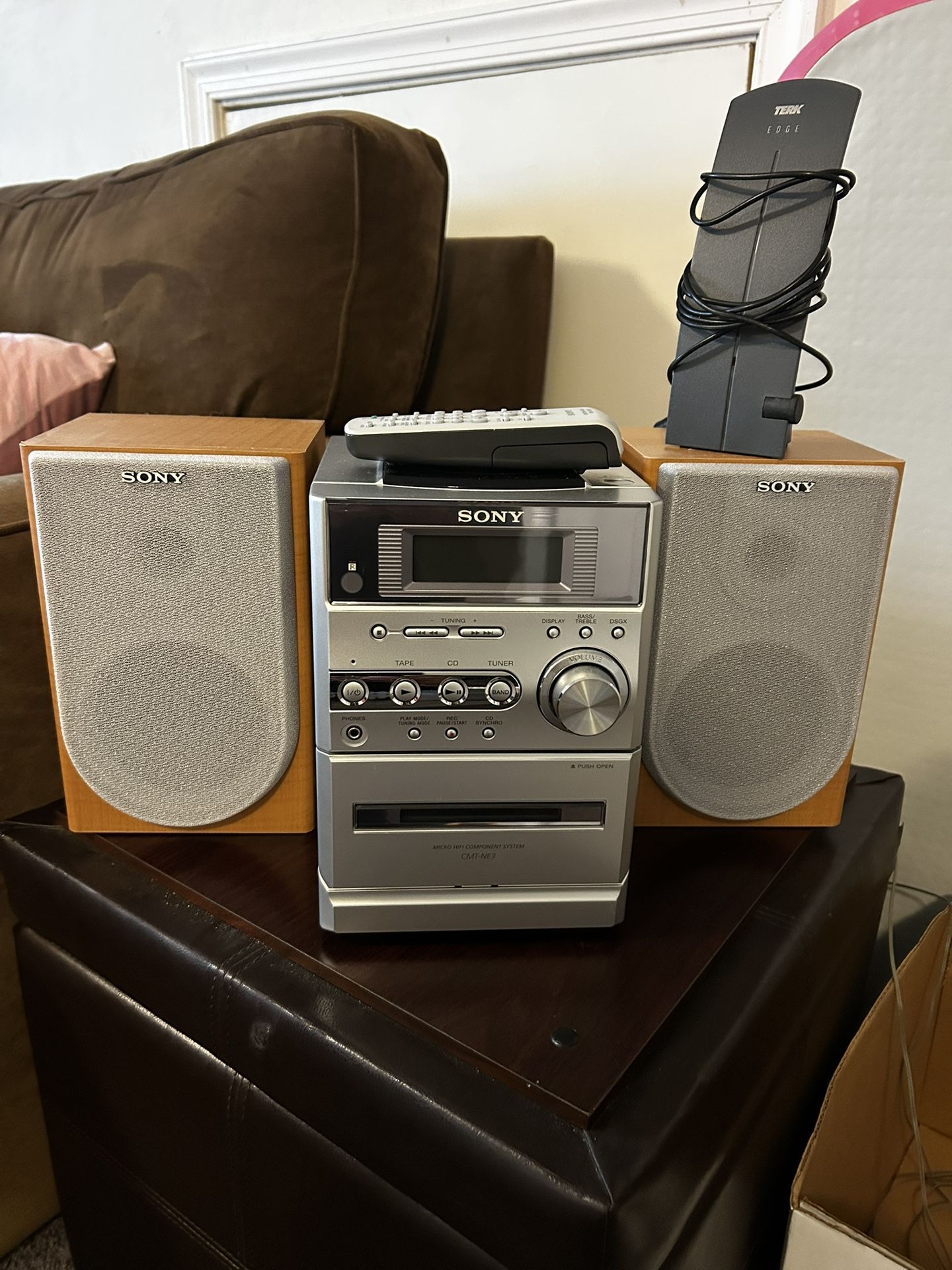 Sony HCD-NE3 Micro HiFi CD & Tape Player Component System 2 Speakers Cassette