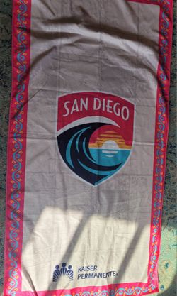 San Diego wave beach towel