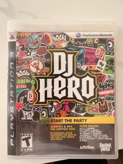 PlayStation three DJ hero game
